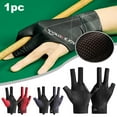 thumbnail image 3 of Billiard Glove 3 Fingers Pool Table Training Glove Breathable Slip-proof, T2T9, 3 of 5