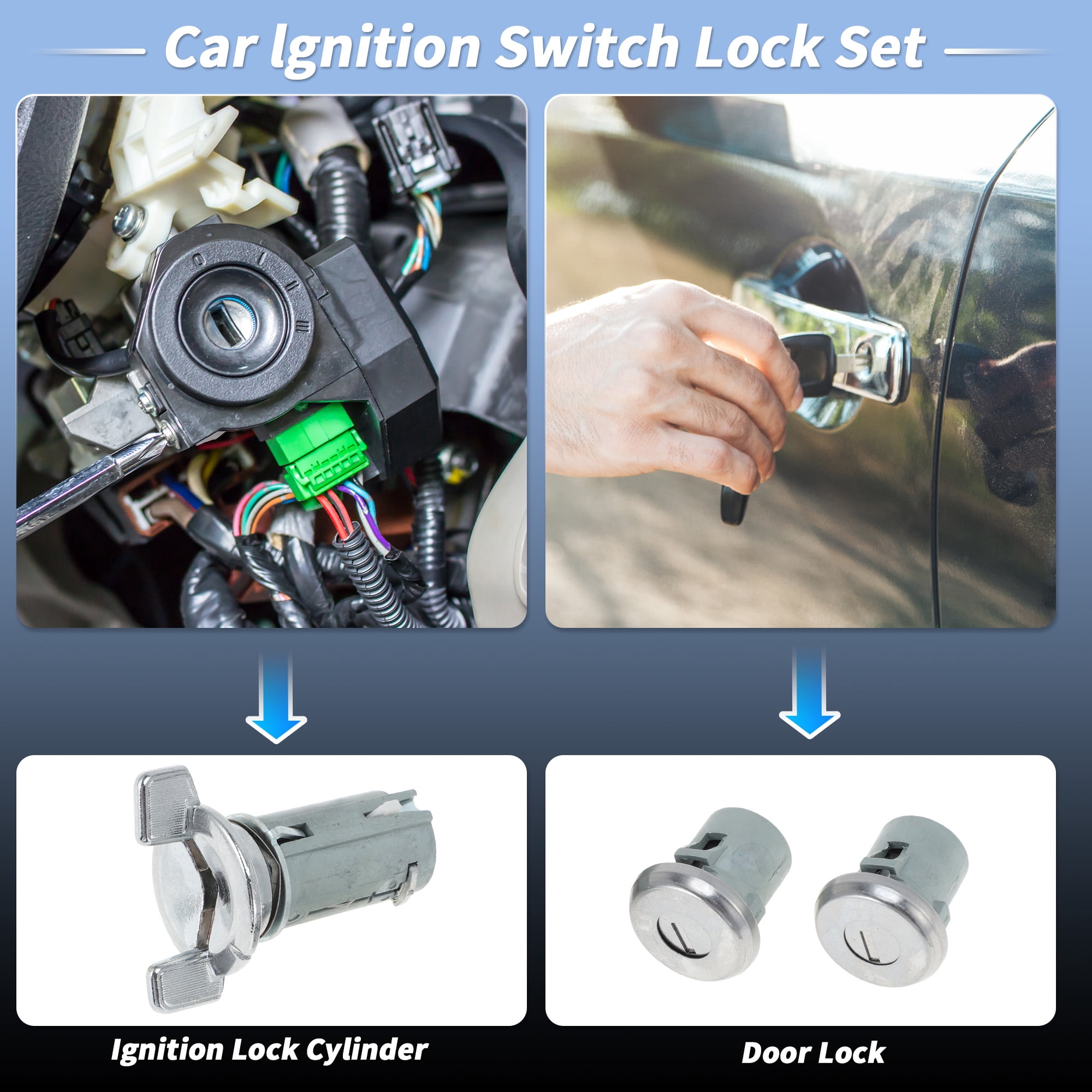 Unique Bargains Ignition Lock Cylinder and Door Lock for Chevrolet Suburban 1979-1994