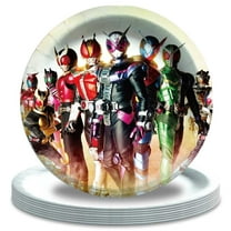 Kamen Rider Party Supplies Tableware Plates Disposable Dinnerware Birthday Decorations