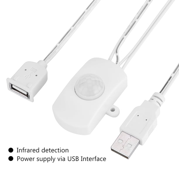 Interruptor para led 2A DC 5-24V Mini PIR Sensor de movimiento infrarrojo Detector Interruptor automático Tira de LED Interfaz USB