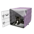 thumbnail image 5 of Oriental Dog Crate Cover, Ornamental Violet Tones Design with a Bohemian Vibe, Easy to Use Pet Kennel Cover Small Dogs Puppies Kittens, 7 Sizes, Mauve Pale Mauve, by Ambesonne, 5 of 6