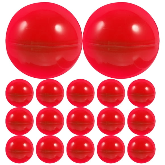 50 Pcs Balles de Loterie d'Activité Petites Amusantes Colorées Balles Creuses d'Activité pour Jeu Fête (Diamètre 40 mm Rouge)