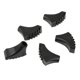 thumbnail image 1 of Juego de Puntas de Goma de Repuesto Macarena 5 Piezas para Bastones de Senderismo Negro 5.5 cm, 1 of 7