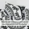 thumbnail image 6 of PiccoCasa Bohemian Duvet Cover Set 4 Piece Microfiber Bedding for Twin Bed, White and Black, 6 of 6