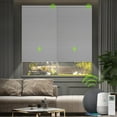 thumbnail image 1 of Yoolax Smart Motorized Cellular Shade Blackout Honeycomb Automatic Blinds Cordless Electric Blinds(100% Blackout Grey,72"W x 72"H), 1 of 6