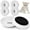 6Pcs, variant on 5.9'' Diameter Ceramic Cat Bowls, No Whisker Fatigue Wide Shallow Cat Dishes with Non-Slip Silicone Bottom, Food Water Plates Bowls for Pet Cat