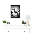 thumbnail image 2 of Skateboarder Trick Black White Photo Artwork Framed Wall Art Print A4, 2 of 4