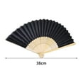 thumbnail image 6 of Handheld Fan Fine Workmanship Engraved Delicate Long-lasting Easy to Grip DIY Bamboo Folding Wedding Folding Hand Fan Gift, 6 of 7
