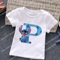 thumbnail image 3 of Camiseta de algodón para niños con letras ABCD y puntada blanca, camiseta con combinación de nombres para bebé, camiseta de dibujos animados Kawaii para niño y niña, top informal estilo Harajuku, 3 of 5