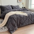 thumbnail image 3 of Juego de Ropa de Cama Maple&Stone Queen 7 Piezas Edredón Gris, 3 of 6