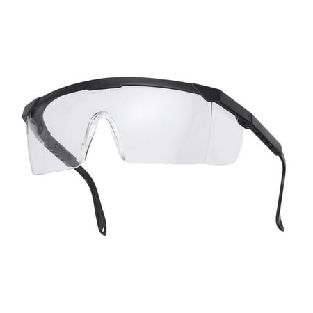 

NUOLUX 2pcs Safety Glasses UV-Protection Motorcycle Goggles Dust Wind Proof High Strength Impact Resistance for Riding Cycling (Black)
