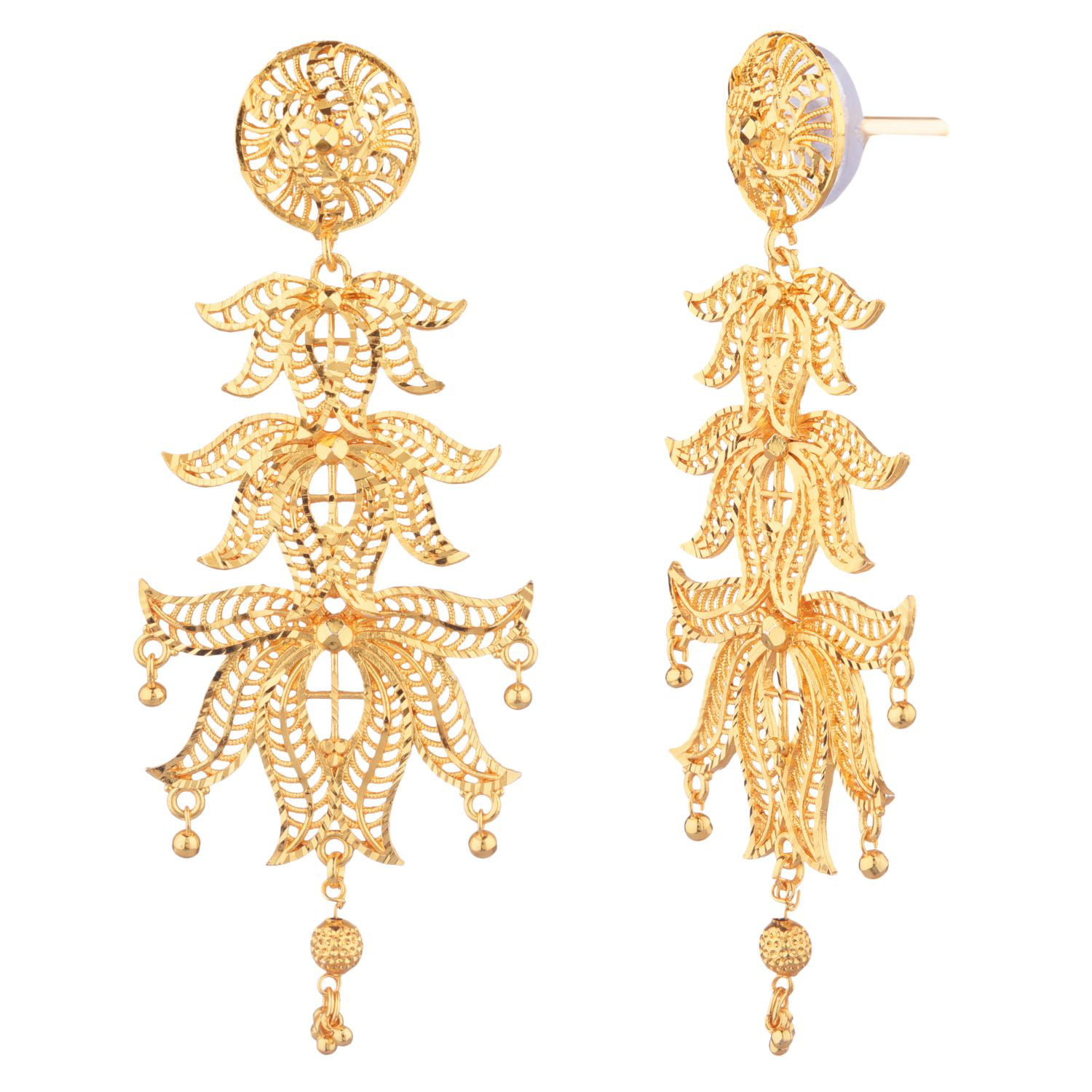Jhumka Earrings With Hair Chain, Bahubali Stylish Earrings for Women -  TrishaStore.com