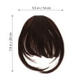 thumbnail image 2 of Extensión de cabello con flequillo falso con clip para mujer, 2 of 7