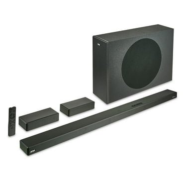 onn Bluetooth 5.1 Channel Ultra-Slim Surround Soundbar System with Dolby Atmos, 36", Black