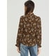 thumbnail image 5 of INSPIRE CHIC Blusa Floral Vintage Cuello Fruncido Con Volantes Manga Larga Para Mujer Marrón L, 5 of 6