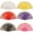 Butterfly, variant on Byfri 6 Pack Gold Trim Floral Folding Hand Fans Clacking Handheld Fans for Line Dancing Weddings 43x24cm