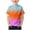 Orange1, variant on Jalioing Summer Shirts for Kids Casual Gradient Short Sleeve T Shirt Teens Girls Boys Crew Neck Basic Tees Tops