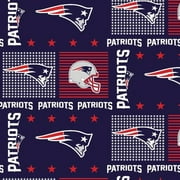NFL New England Patriots Cotton Fabric, per Yard