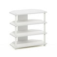 thumbnail image 2 of Furinno Econ Easy Assembly 4-Tier Petite TV Stand in White/White, 2 of 7