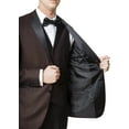 thumbnail image 3 of Adam Baker Men's Lot: 65609 3-Piece Slim Fit Tuxedo Set - Burgundy - 46L, 3 of 5