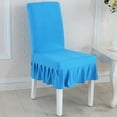 thumbnail image 4 of Dining Chair Covers with Skirt, Universal Easy Fitted Dining Chair Slipcovers High Stretch for Home Ceremony Banquet Wedding Party, 4 of 8