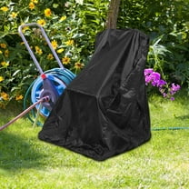 QIFULL Oxford Cloth Hose Reel Cart Cover Waterproof Protective Guard for Outdoor Patio