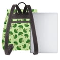 thumbnail image 3 of Ratiio Broccoli Vegetables Pattern Womens Backpack Purse Leather Backpack Purse for Women Travel Fashion Backpack Designer Ladies Shoulder Bags, 3 of 4