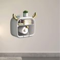thumbnail image 3 of TISHITA Toilet Paper Holder,Paper Tissue Holder,Multifunction,Wall Mounted,Toilet Paper Organizer,Toilet Tissue Storage for Bathroom White, 3 of 3