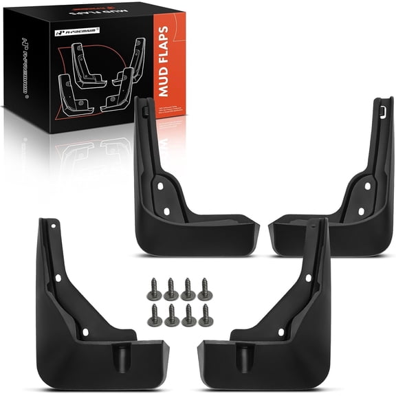 A-Premium Set of 4PCS Mud Flaps Splash Guards Mudguards Mudflaps with Hardware Kits Accessory Compatible with Hyundai Sonata 2024, Front and Rear (Driver & Passenger Side)