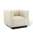 thumbnail image 3 of Modway Conjure Tufted Upholstered Fabric Armchair in Beige, 3 of 11