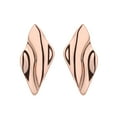 thumbnail image 2 of Amy and Annette 14K Rose Gold-Plated Hammered Earrings, 2 of 4