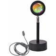 thumbnail image 2 of Sunset Projection Led Light, 180°Rotation Rainbow Night Light Projector Lamp with USB Charging, FYBTO tic Projector for Home Party Living Room Bedroom Decor (Sunset Red), 2 of 5
