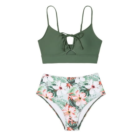 Bikini Set Swimwear Sexy Bikini Swimsuit Women Swimwear Push Up Bikini Set Thong Brazilian Bathing Suit Beach Wear Sexy One Piece Swimsuit for Women(Size:L)