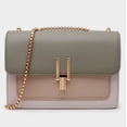 thumbnail image 2 of Bolsos cruzados con bloques de color para mujer, bolsos cruzados de cuero, bolsos lindos de diseñador, bolso de hombro, tamaño mediano, 2 of 5