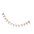 thumbnail image 1 of Banderines de arpillera con forma de corazón rústico y elegante, decoración colgante para bodas y baby showers., 1 of 9
