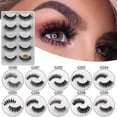 thumbnail image 2 of Pestañas postizas Racimos naturales Pestañas postizas mejor valoradas Pestañas Postizas Naturales Adhesivo Reutilizable 5 pares de pestañas de agua de imitación 3D gruesas(Compre 2 y obtenga 1 gratis), 2 of 9