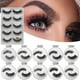 thumbnail image 2 of Pestañas postizas Racimos naturales Pestañas postizas mejor valoradas Pestañas Postizas Naturales Adhesivo Reutilizable 5 pares de pestañas de agua de imitación 3D gruesas(Compre 2 y obtenga 1 gratis), 2 of 9
