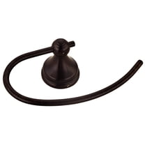 Boston Harbor 4319984 C-Shape Towel Ring, Wall Mount, Durable Zinc With Rust Free Stainless Steel Ri