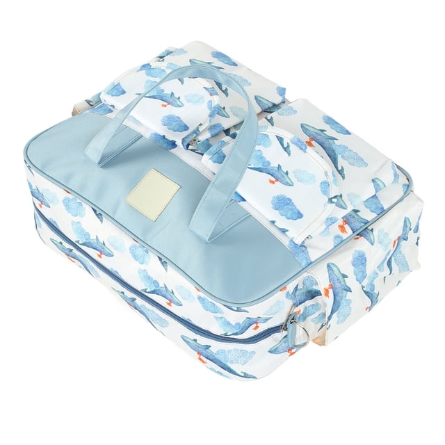 Bolso de mensajero para mamá, bolso de mensajero, bolso de pañales para mamá, impermeable, portátil, bolso de mensajero para el hombro, compacto y liviano