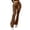 Khaki, variant on Women's High Waist Faux Leather Flare Pants Stretchy Tummy Control Bootcut Trousers 2026 Trendy Fashion Casual Wear for Daily Night Out