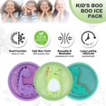 thumbnail image 3 of ® Bundle of 3 Packs Dinosaur Kids Ice Packs with Elastic Rope + 3 Children's Ice Pack with Soft Sleeve, 3 of 8