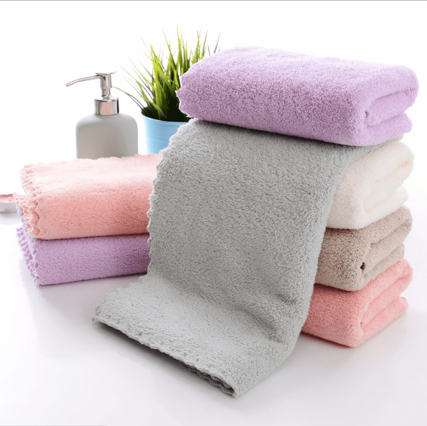 Big Absorbent Microfiber Hair Drying Bath Beach Towel Washcloth Swimwear Shower 