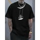 thumbnail image 1 of Print Shirt, s for Men, Casual Short Sleeve T-shirt for Summer Tee For Adult, Men, Women, Teen, Teenager, Adolescent, Youth, 1 of 6