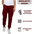 thumbnail image 4 of Galaxy by Harvic 3-Pack Mens Slim Fit Fleece Jogger Sweatpants (S-2XL), 4 of 7