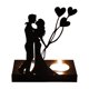 thumbnail image 2 of Candelabro de metal en forma de corazón | Lámpara de vela de metal negro | Decoración romántica para aniversarios | Adorno para pedida de mano y confesión de matrimonio | Regalo de recuerdo para, 2 of 6