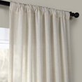 thumbnail image 3 of Exclusive Fabrics & Furnishings Half Price Drapes Heavy Faux Linen Window Single Curtain Panel, 50 Inches x 96 Inches, Barley, 3 of 6