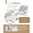 thumbnail image 6 of Unilove Feed Me 3-in-1 Portable High Chair & Feeding Booster Seat for Infant and Toddler, Shadow Gray, 6 of 7
