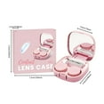 thumbnail image 3 of Travel Size Contact Lens Case Cute Colored Tool Kit for Contact Lenses with Cleaner Washer Applicator Removal Tool Mirror Solution Bottle Daily Outdoor Use, 3 of 8