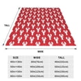 thumbnail image 3 of Sikiie Cartoon Lobster Ultra-Soft Micro flannel Blanket Luxury All Seasons Warm Blanket for Bedding Sofa and Travel (4 sizes)-60"x50", 3 of 7