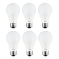 thumbnail image 6 of Sunlite LED A19 Light Bulbs, 9 Watts (60W Equivalent), Medium Base (E26), Non-Dimmable, Frost, UL Listed, 4000K Cool White, 6-Pack, 6 of 7